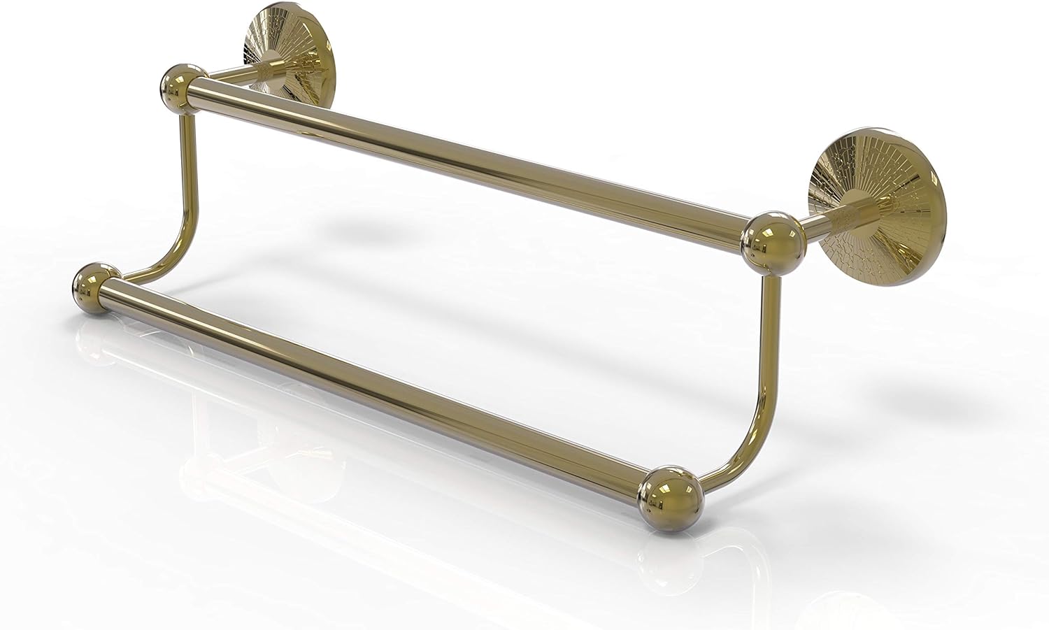 Allied Brass PMC-72/18 Prestige Monte Carlo Collection 18 Inch Double Towel Bar, Unlacquered Brass