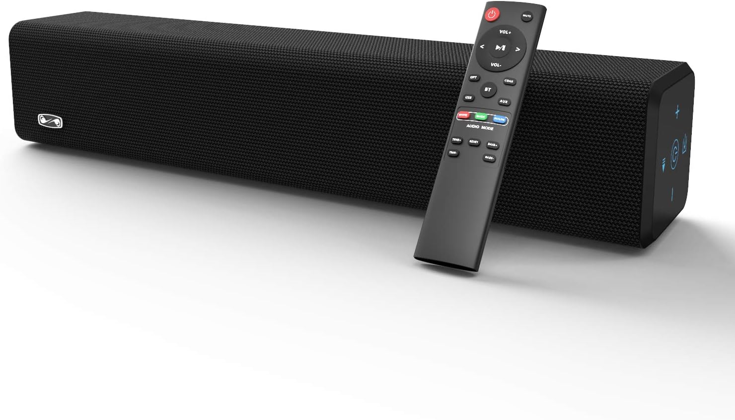 Soundbar, BESTISAN Sound Bar with Bluetooth 5.0 and Wired Connections Home Audio Sound Bars for TV (50 Watt, 3 Audio Mode, Touch Control, Sub-Out Port, Bass Adjustable, Mountable, 2021 Version) Pack of 2