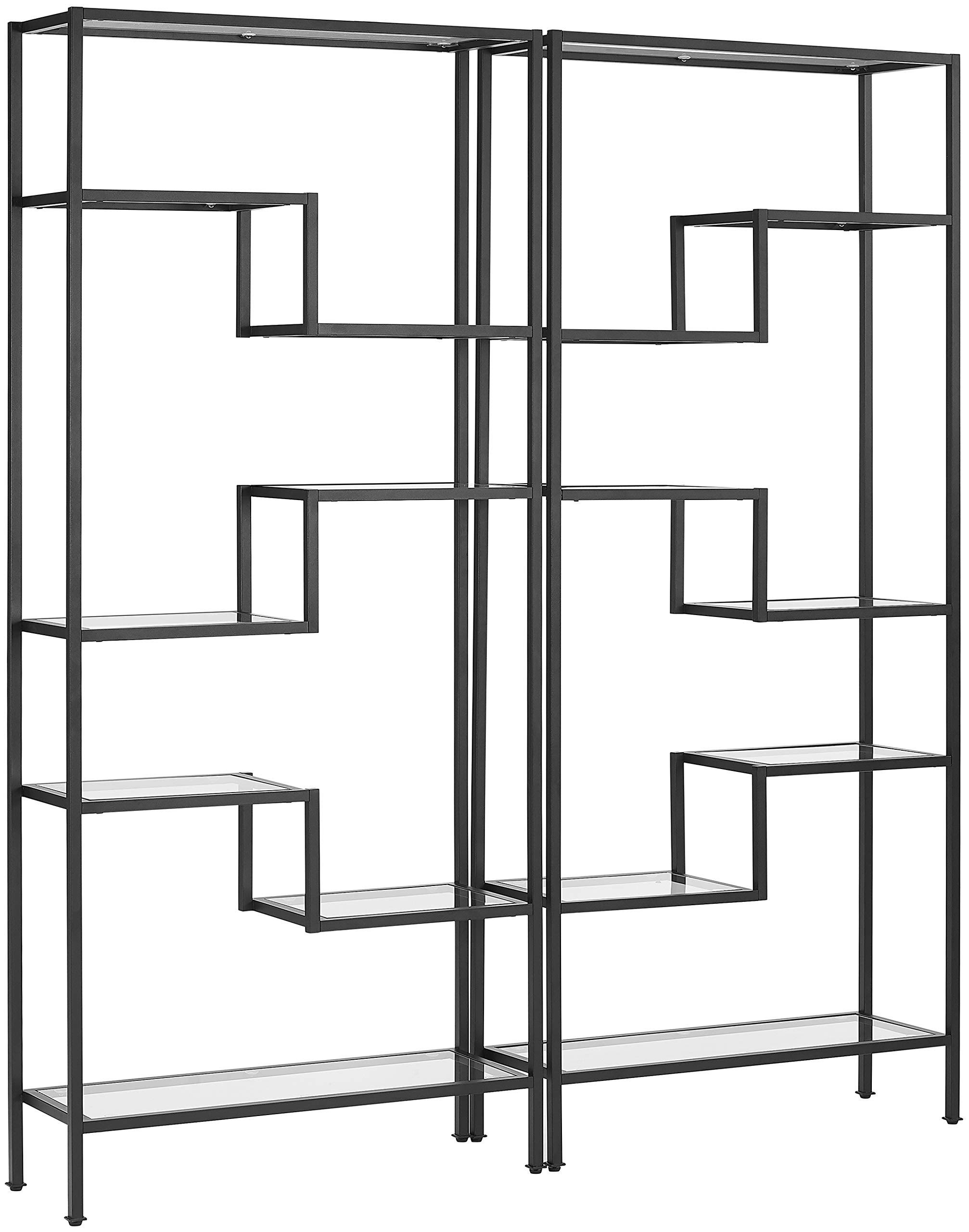 Crosley Sloane 2pc Etagere Set Matte Black - 2 Etageres
