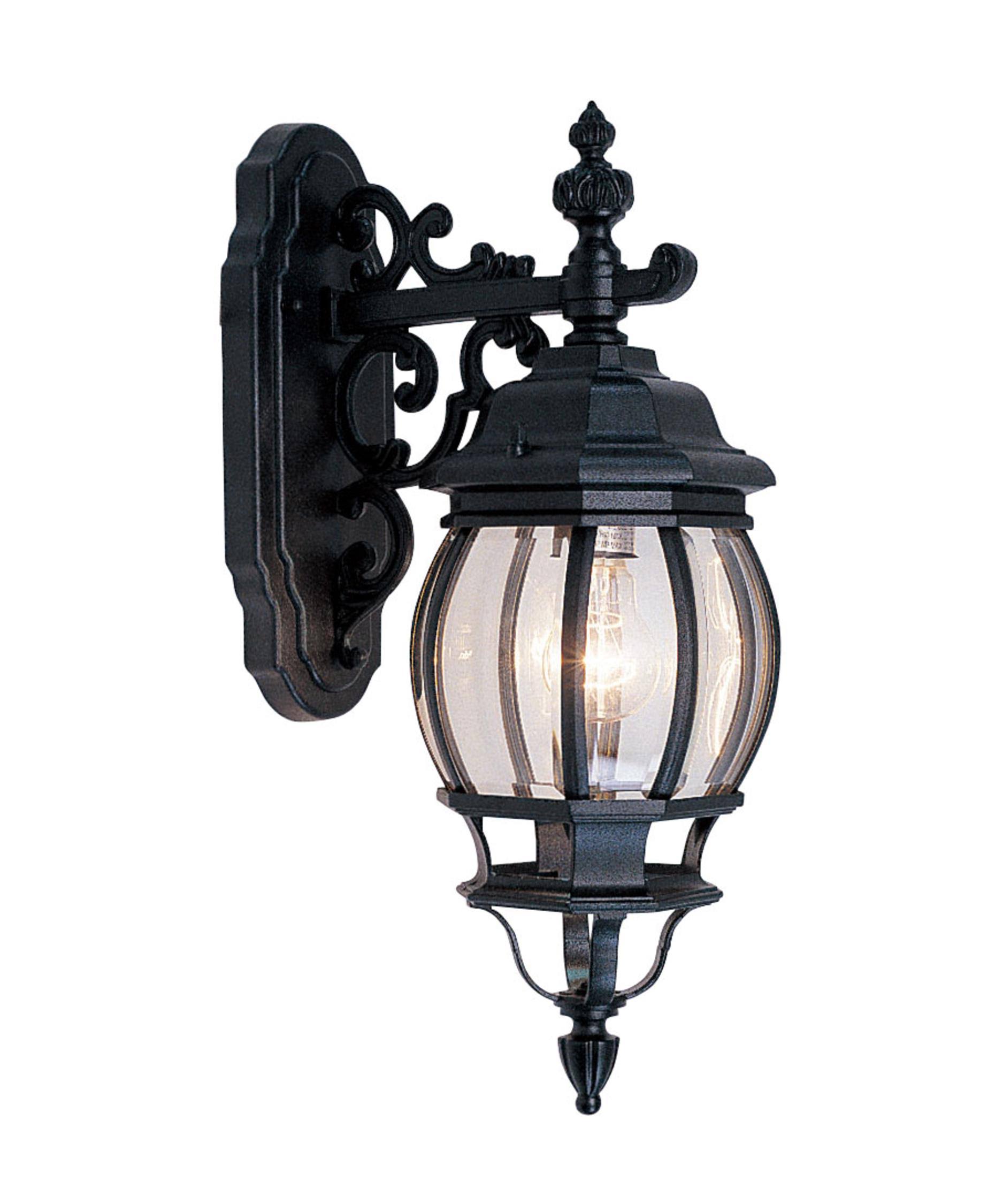 Livex Lighting 7706-04 Frontenac - 1 Light Outdoor Wall Lantern Black