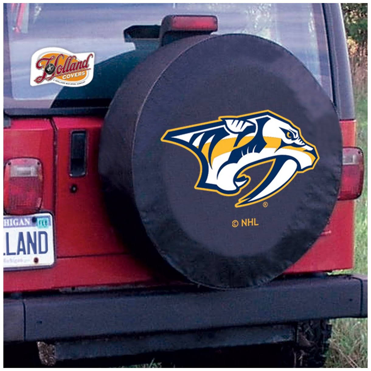 Nashville Predators Tire Cover, Black