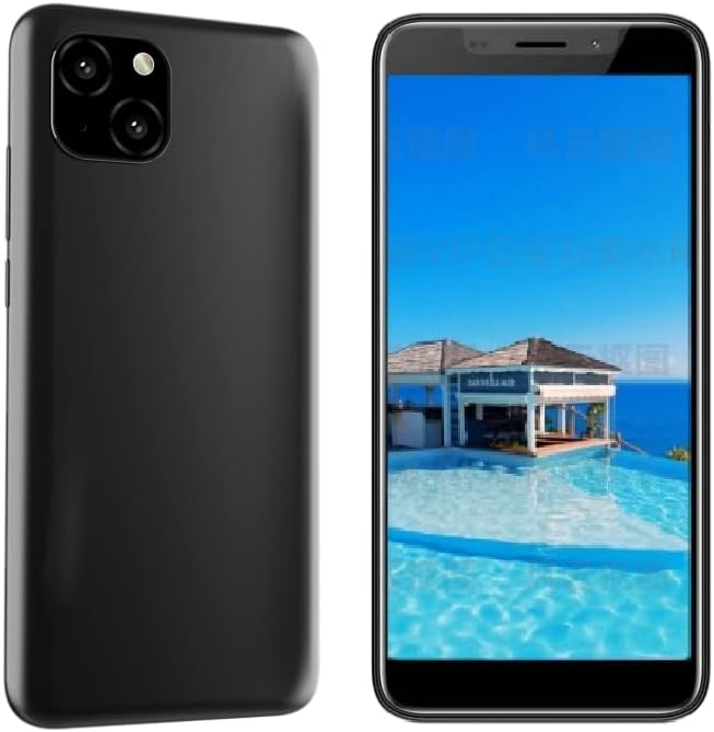 5.72-inch IPS Screen，X33 Unlocked Cell Phone，1GB RAM 8GB ROM，Front and Rear Cameras，Smartphone，Only Supports SIM Card Frequency Band of 3GWCDMA ：850/2100MHZ（Black） Pack of 2