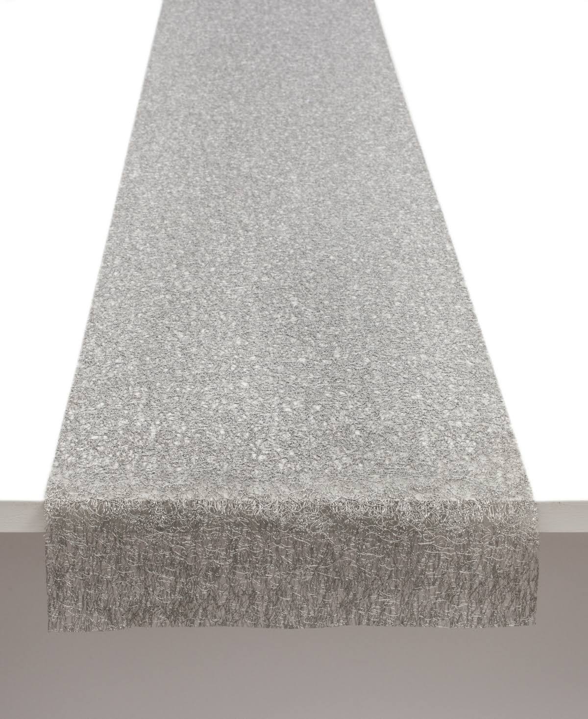 Chilewich Metallic Lace Table Runner - Silver
