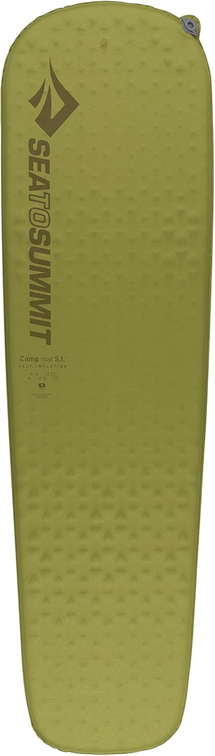 Sea to Summit Camp Self-Inflating Foam Sleeping Mat for Camping and Backpacking, Rectangular - Large (79 x 25 x 1.5 inches)