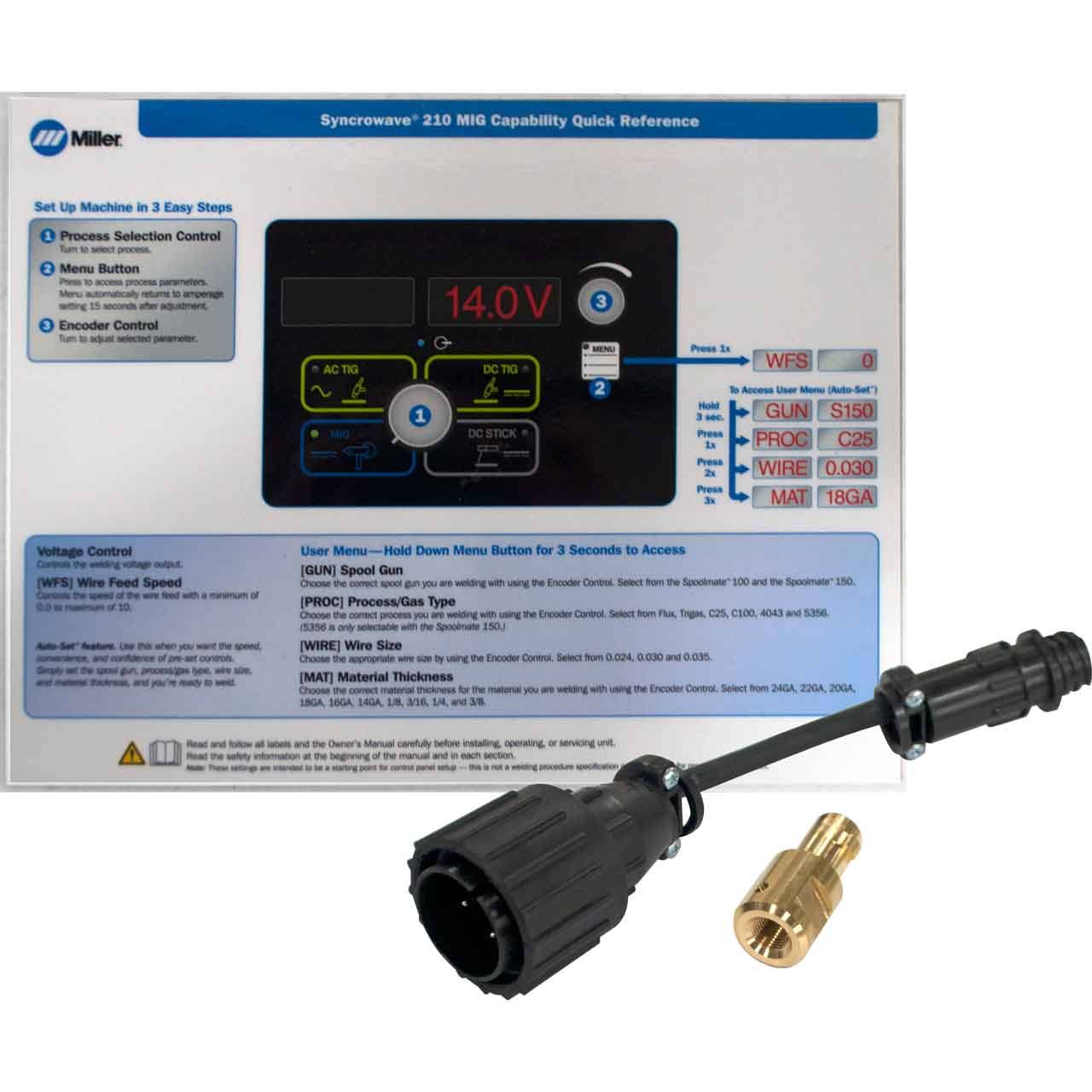 Miller 301254 MIG Accessory Kit, Syncrowave 210