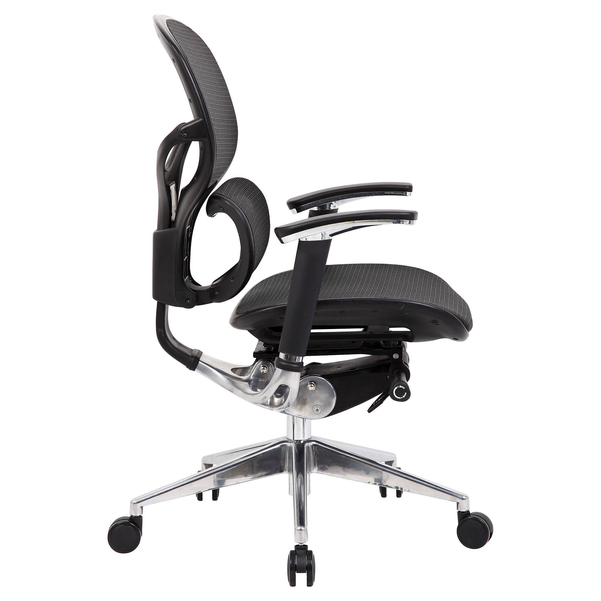 Boss Office Products Multi Function Mesh Office Chair, Black/Chrome