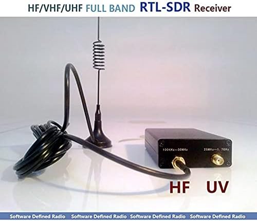FUIKEING SDR Radio Receiver 100KHz-1.7GHz Full Band UV HF RTL-SDR USB Tuner RTLSDR USB Dongle with R820T2 RTL2832U SDR Receiver Pack of 2