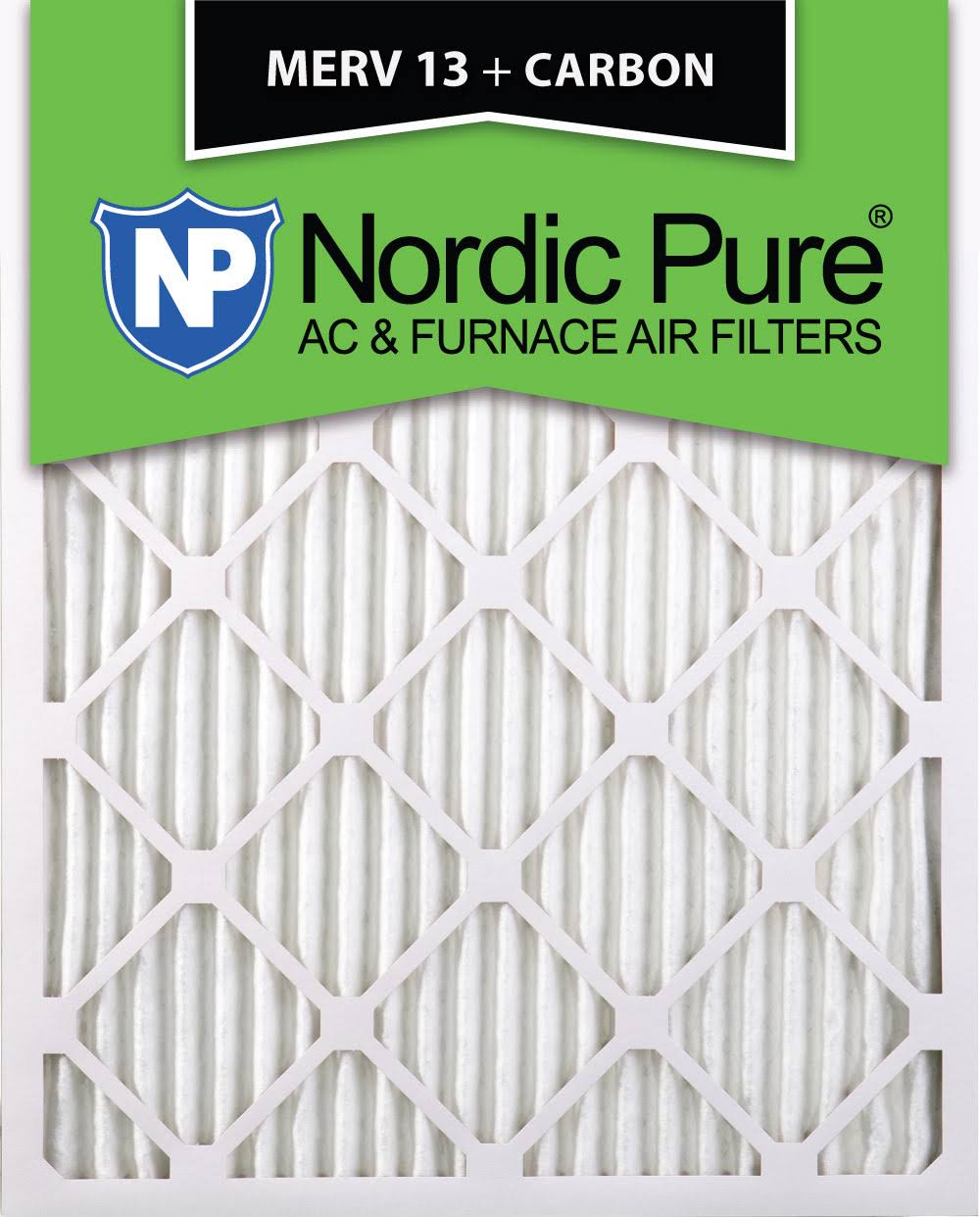 20x24x1 MERV 13 Plus Carbon AC Furnace Air Filters Qty 12