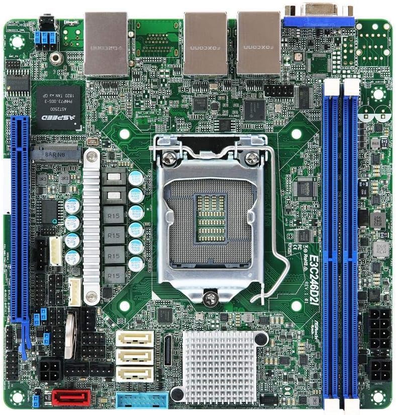 ASRock Rack E3C246D2I Mini-ITX Server Motherboard