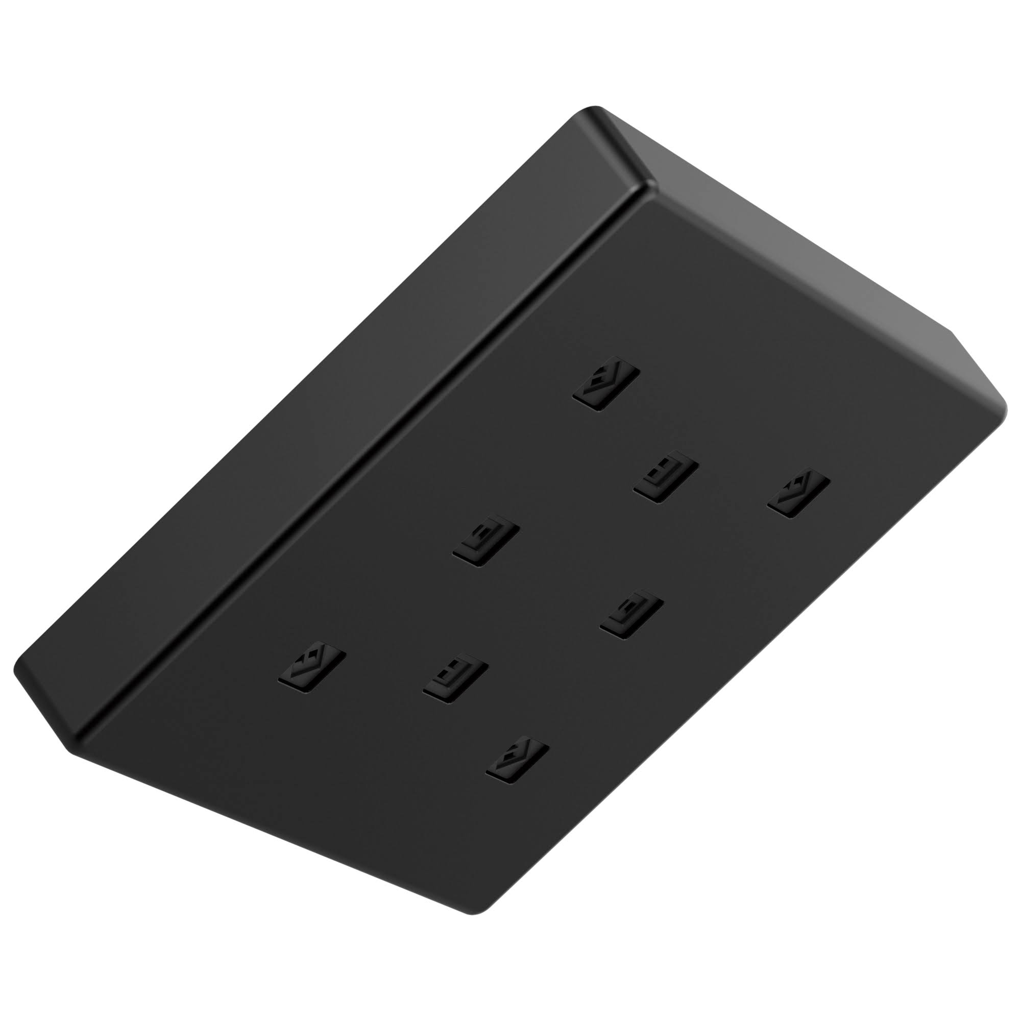 Delta Universal Showering Components 52171-BL H2Okinetic Single-Setting Metal Raincan Shower Head Matte Black