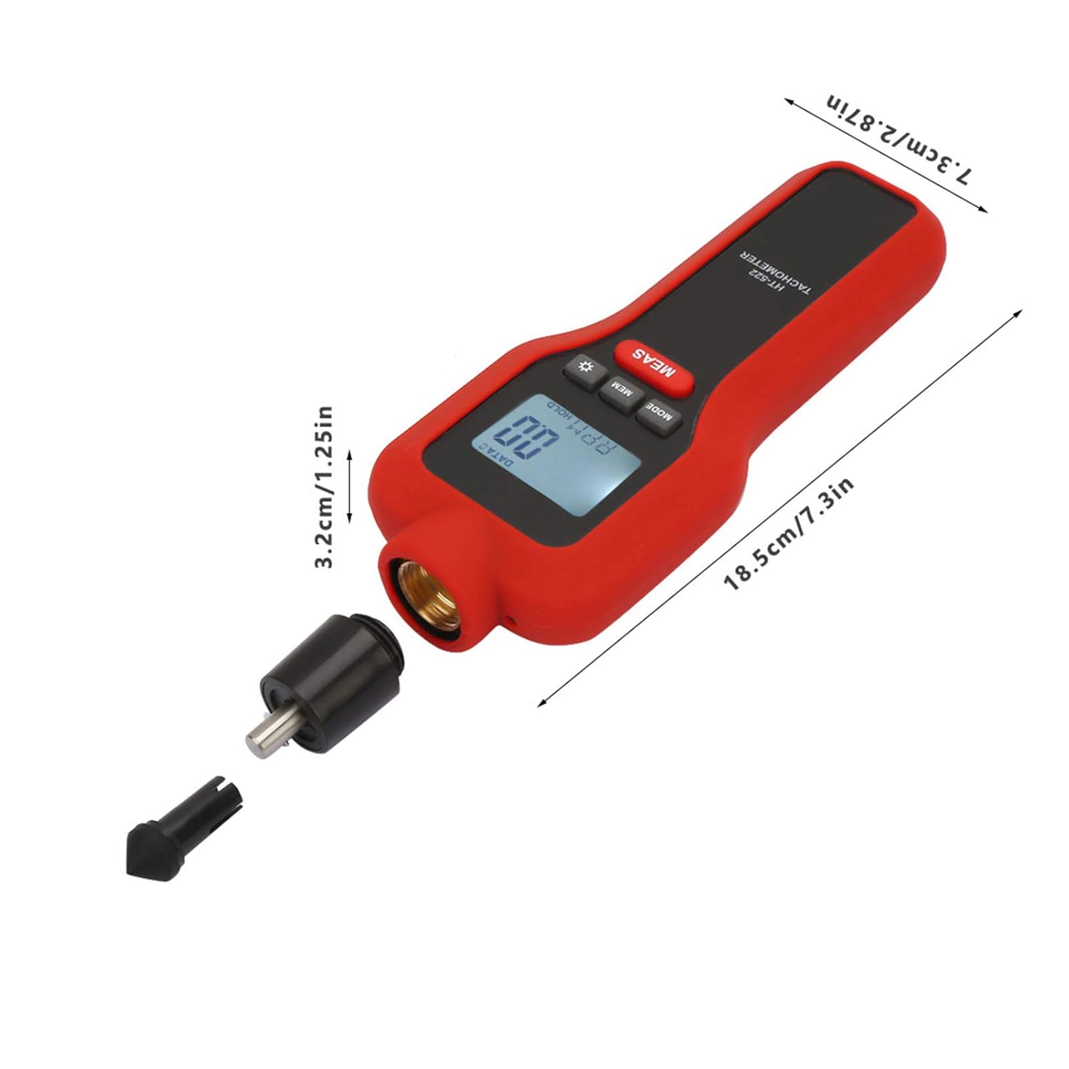HT-522 Non-Contact Tachometer 2-19999 LCD Digital Pocket Rotation Gauge Rotate Speed Meter