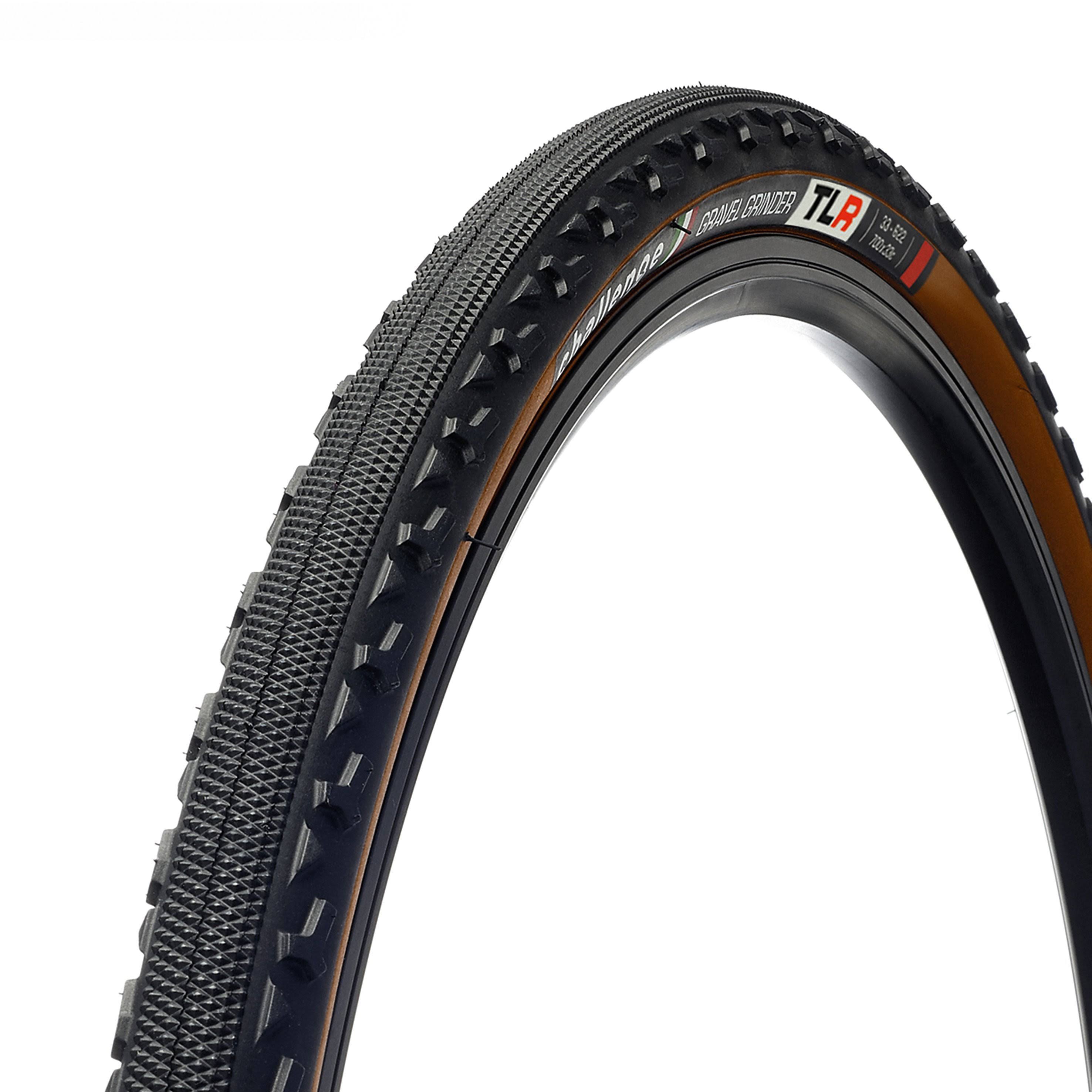 Challenge Gravel Grinder TLR Tire - 700 x 33, Tubeless, Folding, Black/Brown