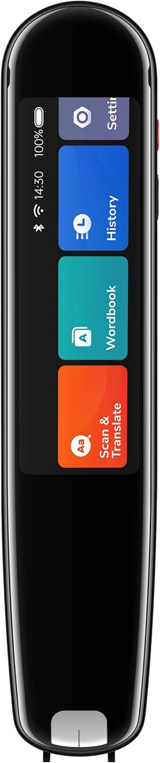 youdao Electronic Language Translator Device Dictionary Pen 2 Lightweight Portable Scanning Translator for Language Learners Scanning Translation Reading Pen (English Interface)