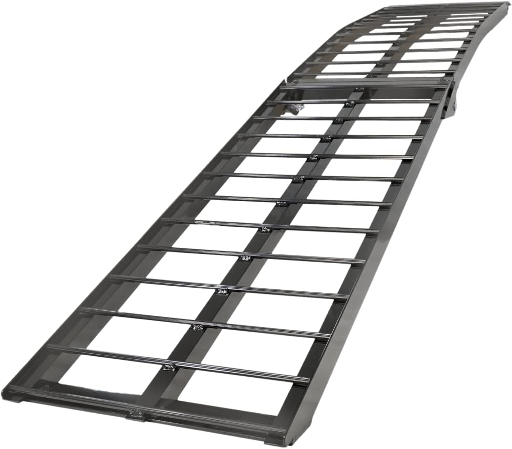 Titan Ramps Wide Loading Ramp 8' 32 lb. Folding 1,000 lb. Capacity HD Aluminum