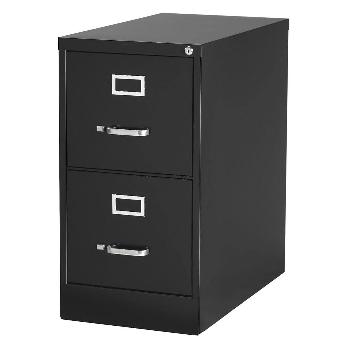 Hirsh 26.5 in Deep 2 Drawer Vertical Letter File Cabinet in Black