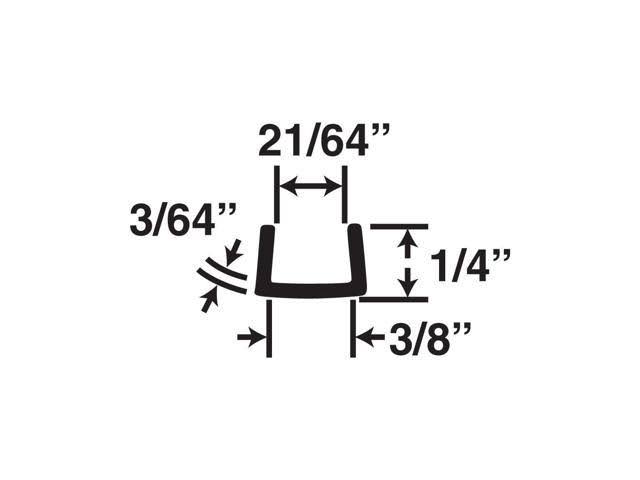Outwater Plastics 383-WH White 3/8 inch Styrene Plastic U Channel C Channel 72 inch Lengths (Pack of 18 Pieces, 108 Feet Total)