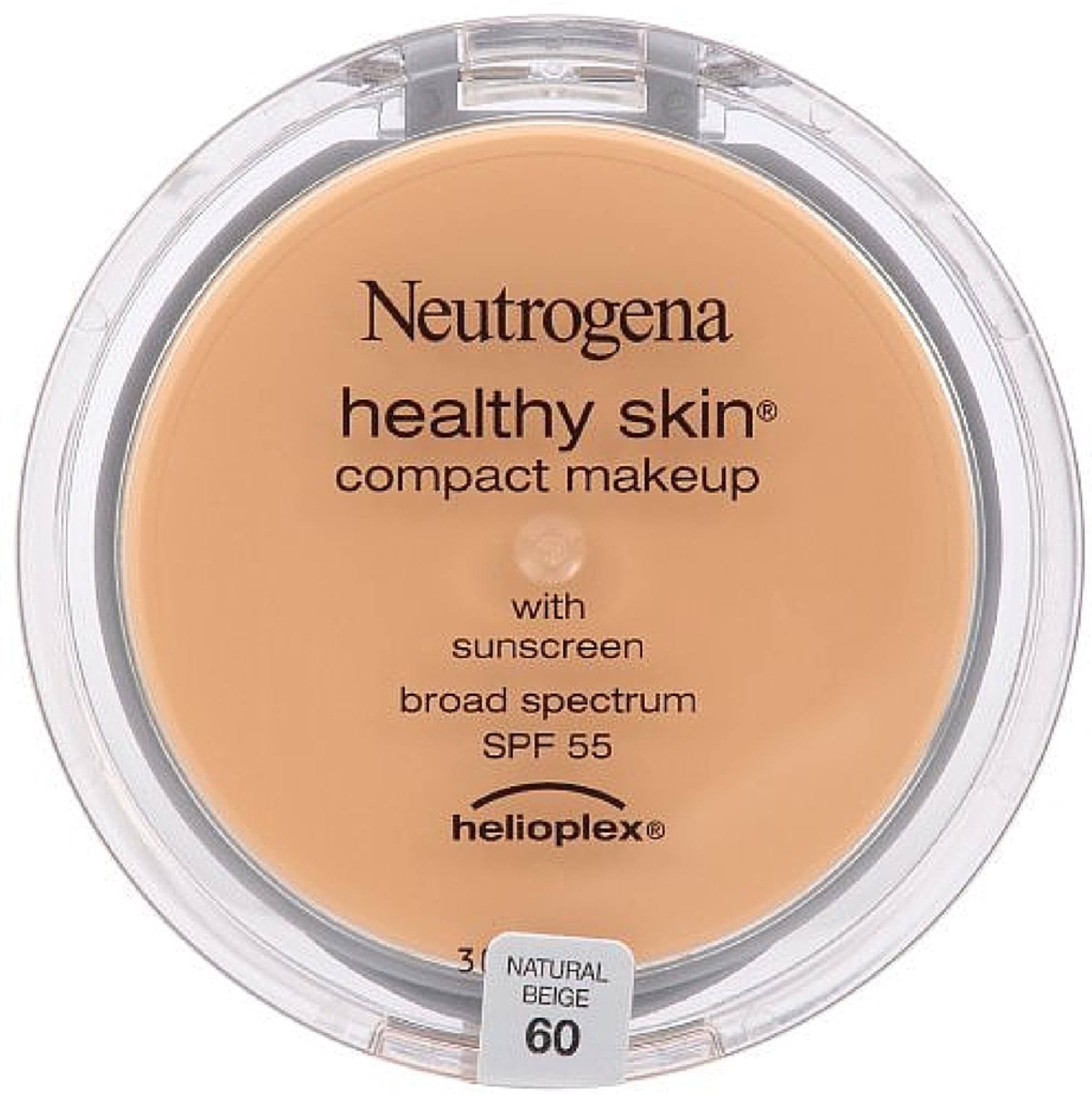 Neutrogena Healthy Skin Compact Makeup, Natural Beige [60] 0.35 oz (Pack of 6)