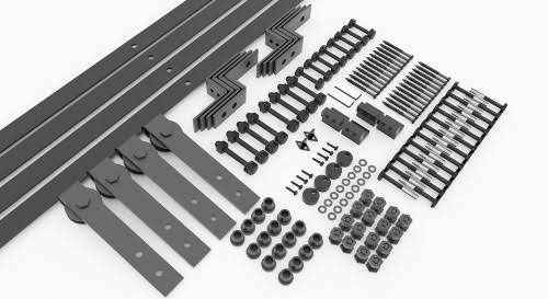 Vancleef Bypass Classic Z Bracket Barn Door Hardware