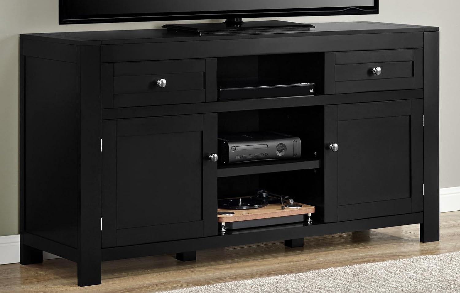Ameriwood Home Hadley TV Stand, Black
