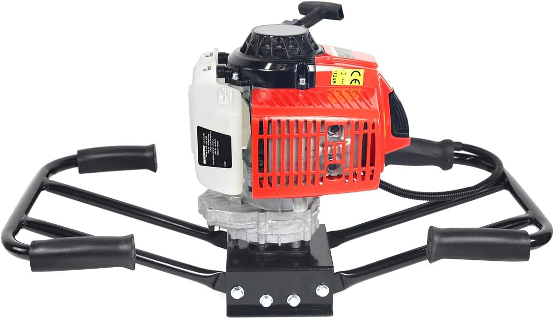 XtremepowerUS 81008 Digger Post Hole 2 Man 3HP 63CC-Stark, Red/Black