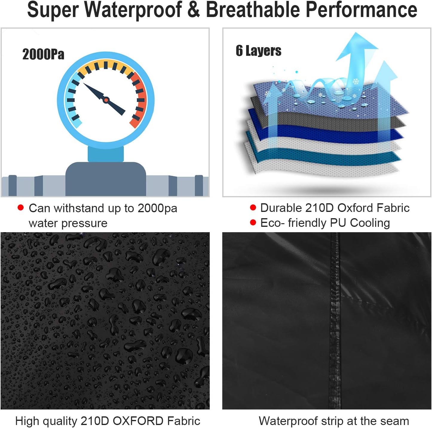 Sailnovo Truck Cover，Black Satin Shield Truck Short Wheel Base Extended Cab Car Cover 6 Layers Heavy Duty Waterproof Windproof Dustproof Snowproof Scratch Resistant (236.2''Lx86.6''Wx78.8''H)