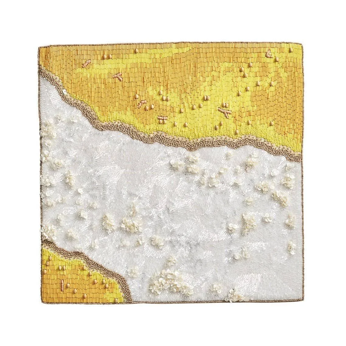 Kim Seybert Sunrise Placemat in Yellow u0026 White, Set of 2