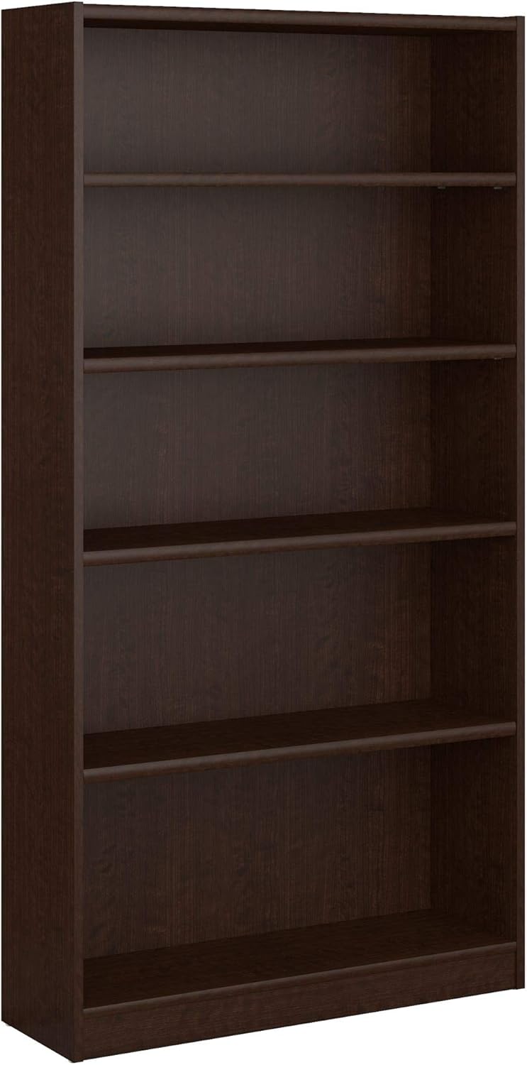 Bush Furniture WL12436-03 5 Shelf Bookcase, 72
