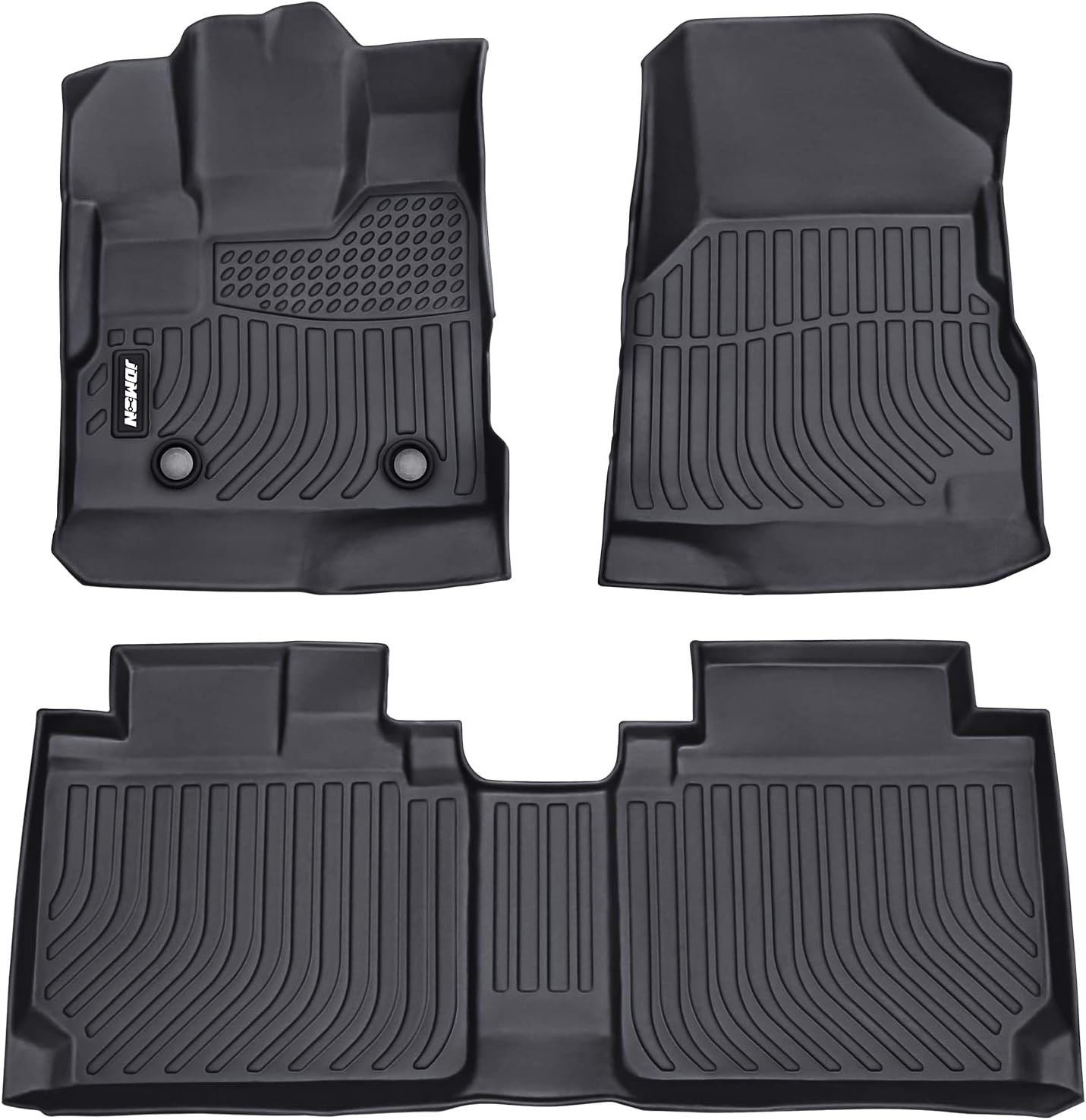 JDMON All Weather Floor Mats Compatible with 2012-2017 Chevrolet Equinox / GMC Terrain, 2 Row Front & Rear Custom Fit TPE Car Floor Liner Black