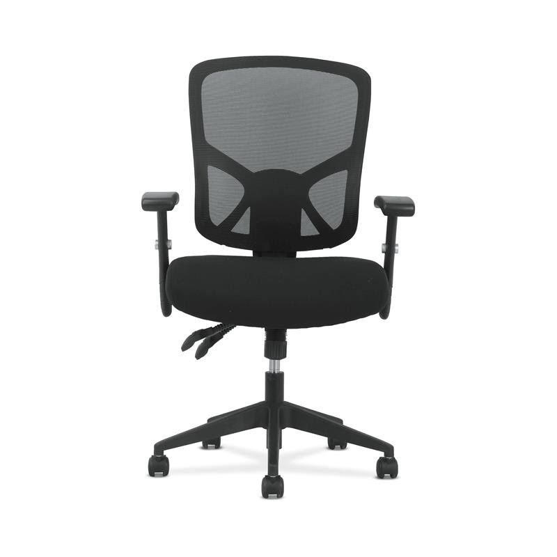 HON Sadie High-Back Task Chair with Height-Adjustable Arms in Black