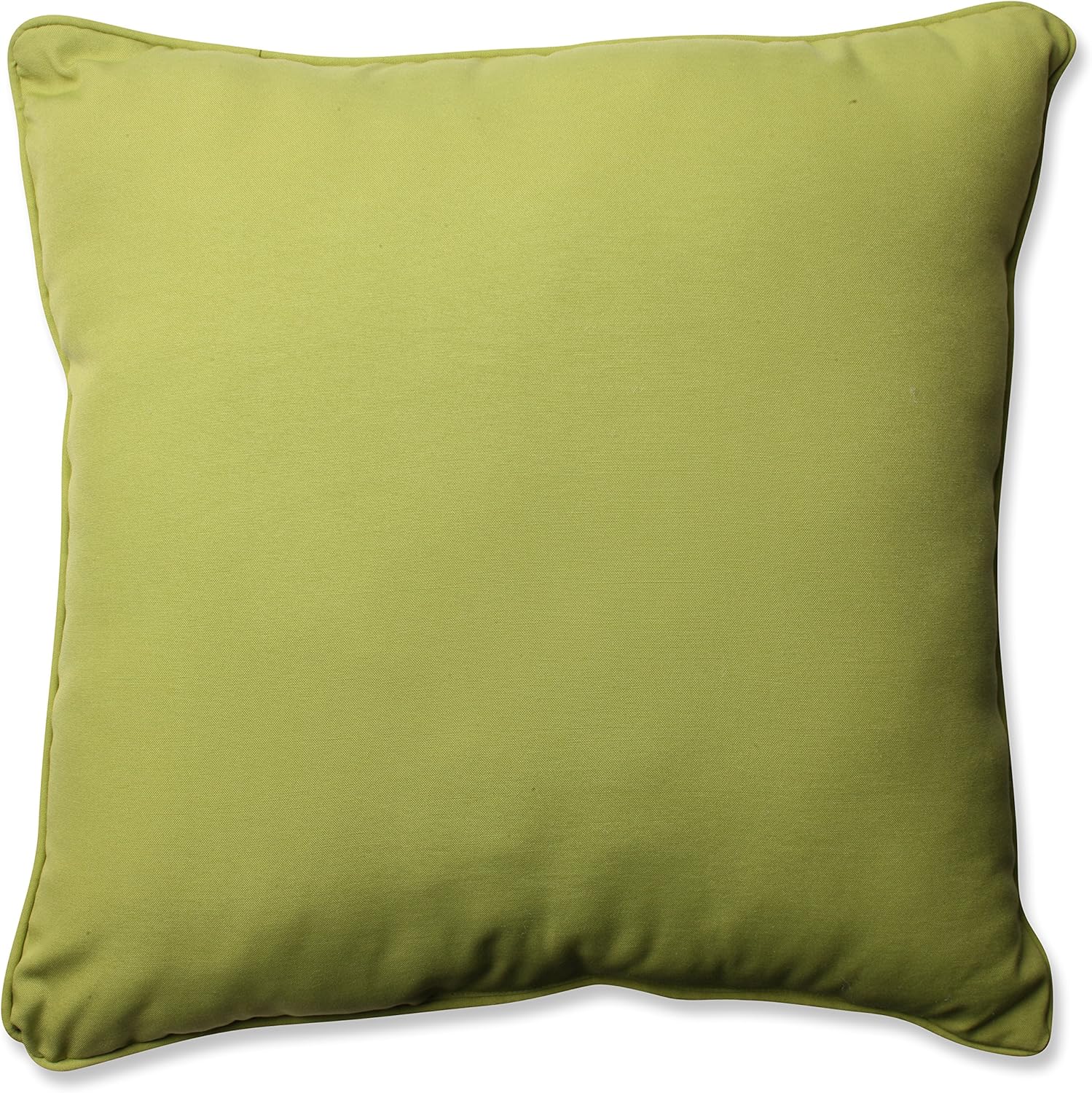 Pillow Perfect Outdoor/Indoor Fresco Pear Square Corner Seat Cushions, 18.5 in. L X 16 in. W X 3 in. D, Green, 2 Pack