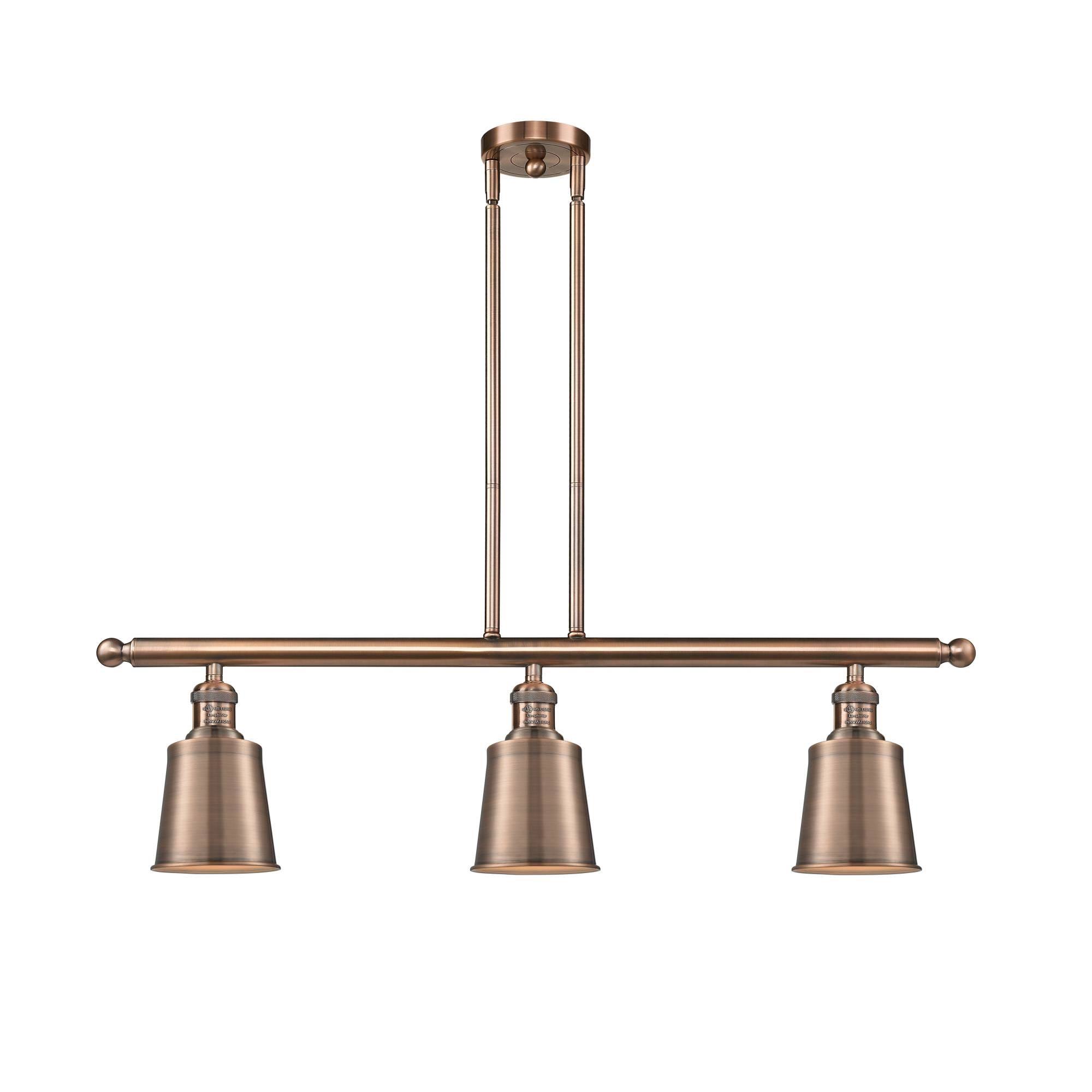 Innovations Lighting Addison 3 Light Island Light 213 AC S M9 AC LED (Antique Copper)