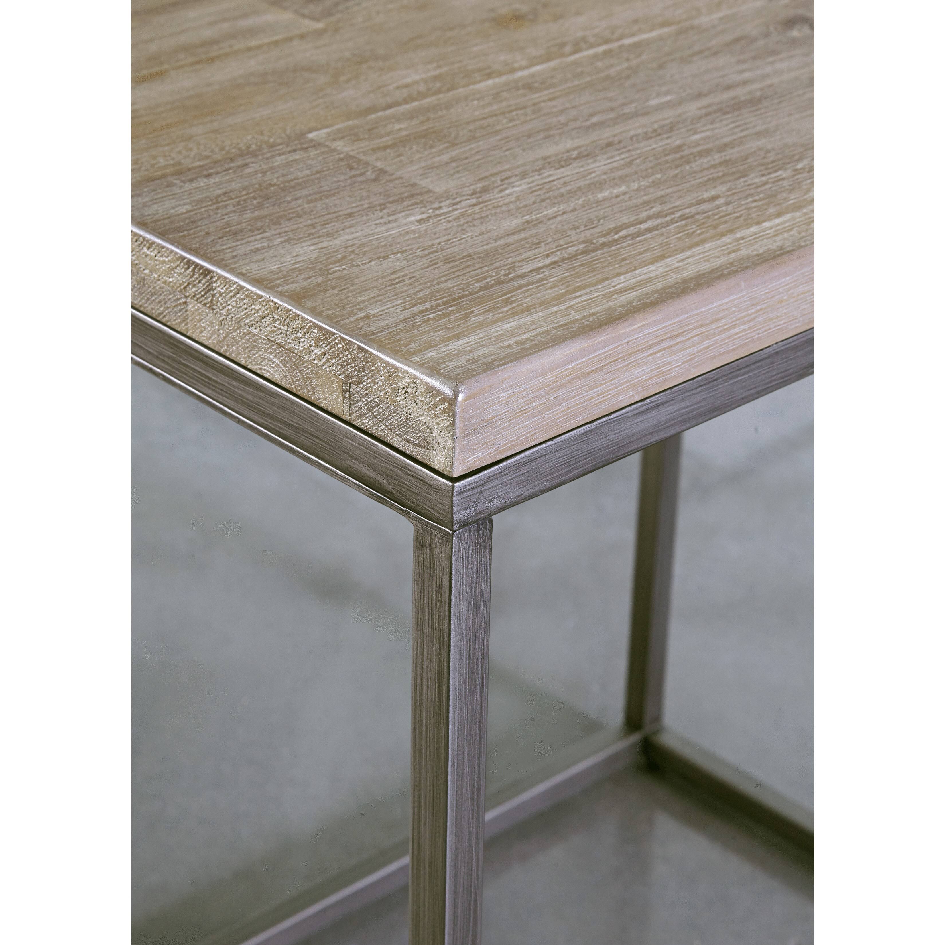 Palliser Alana Square Coffee Table with Acacia Wood Top