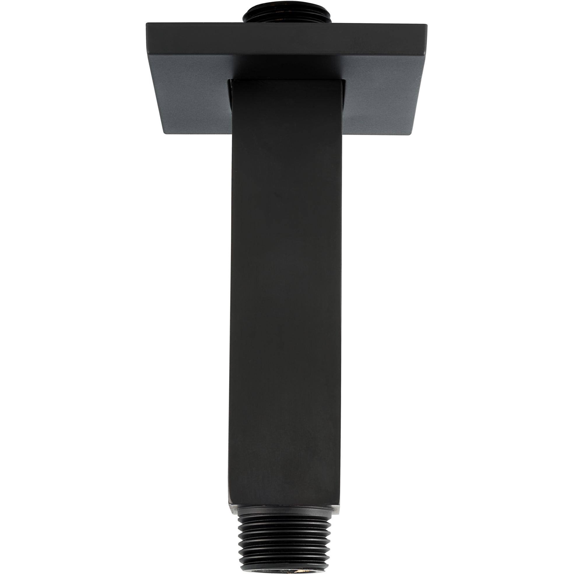 Mirabelle MIRRSC40S 4x22 Ceiling Mounted Shower Arm with Flange and 1/2x22 Threaded Matte Black