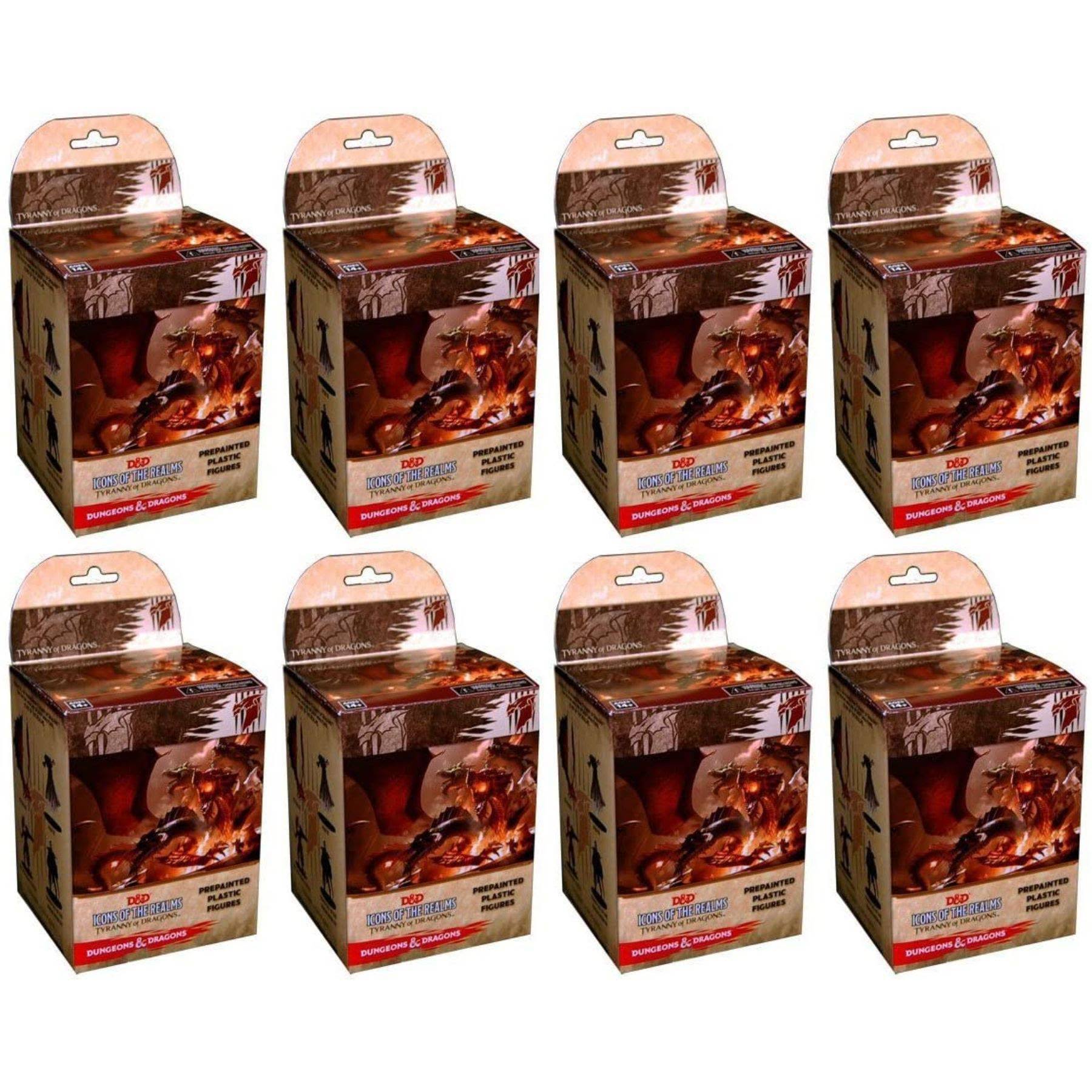 Dungeons u0026 Dragons Icons of The Realms: Tyranny of Dragons Booster Pack (Brick - 8 Packs) Miniatures Figures