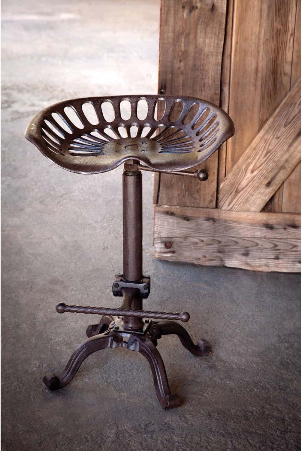 Park Hill Collection EFS81995 Tractor Seat Stool, 24-inch Height