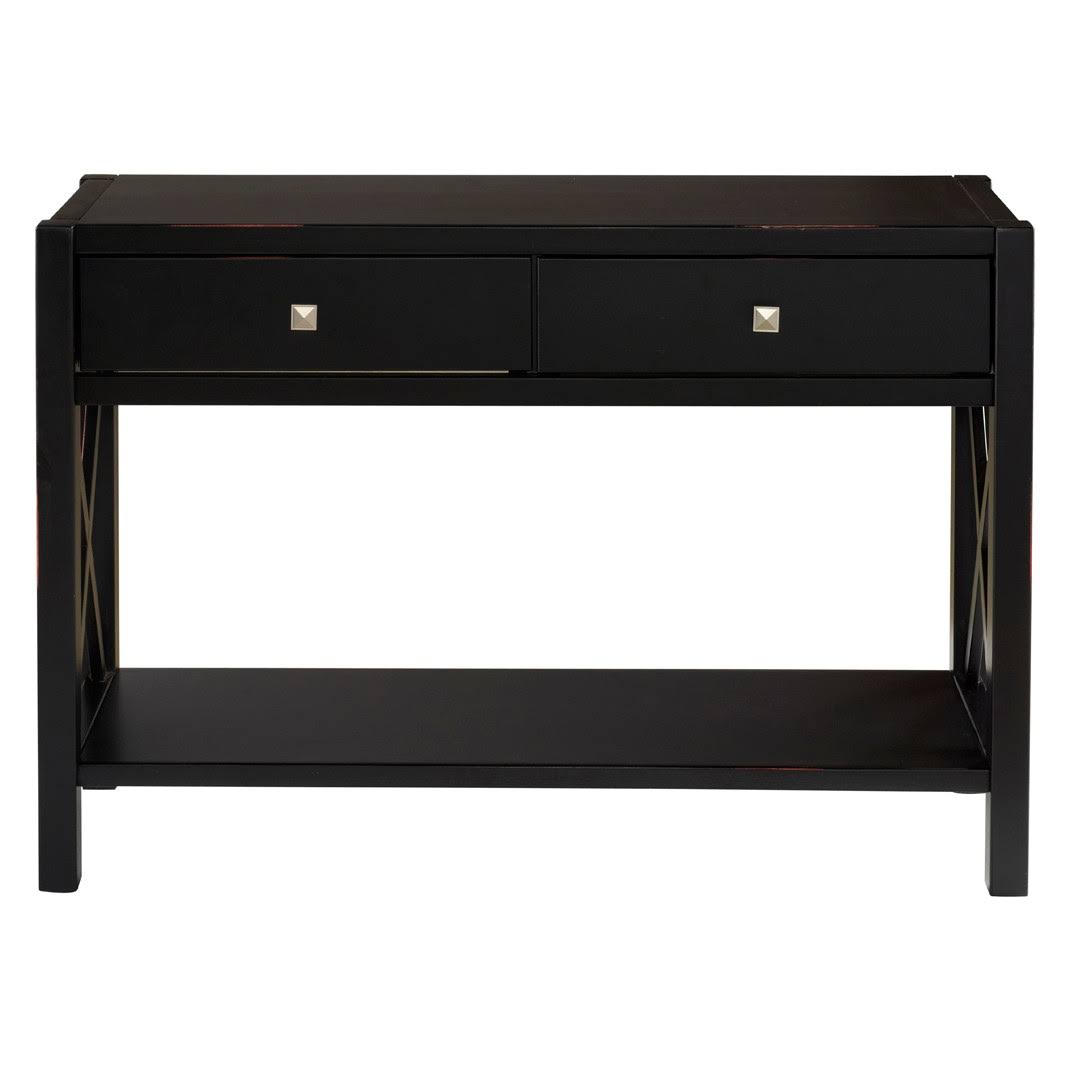 Linon Anna Console Table - Black