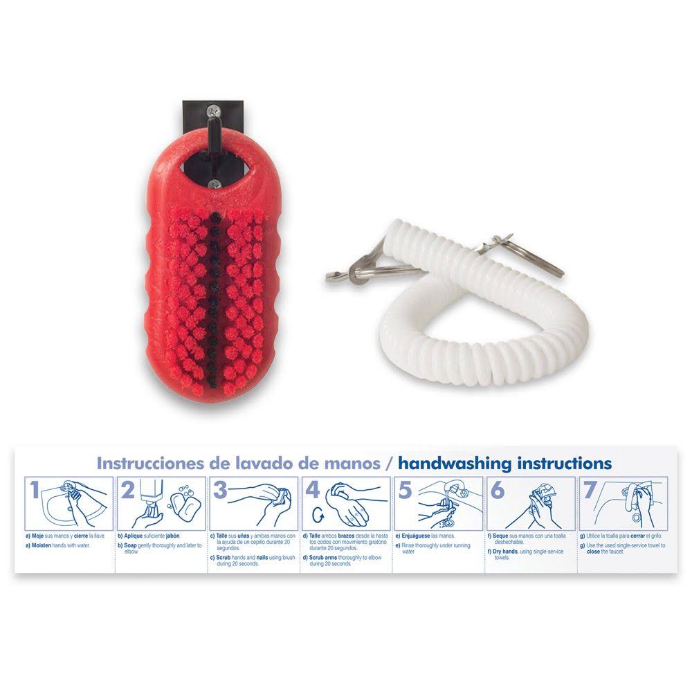 Malish Red Hand and Nail Brush Kit (Pack of 6) 2021