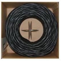 Cat5e 1000ft Uv Rated Outdoor Direct Burial Utp Solid LAN Network Cable Black