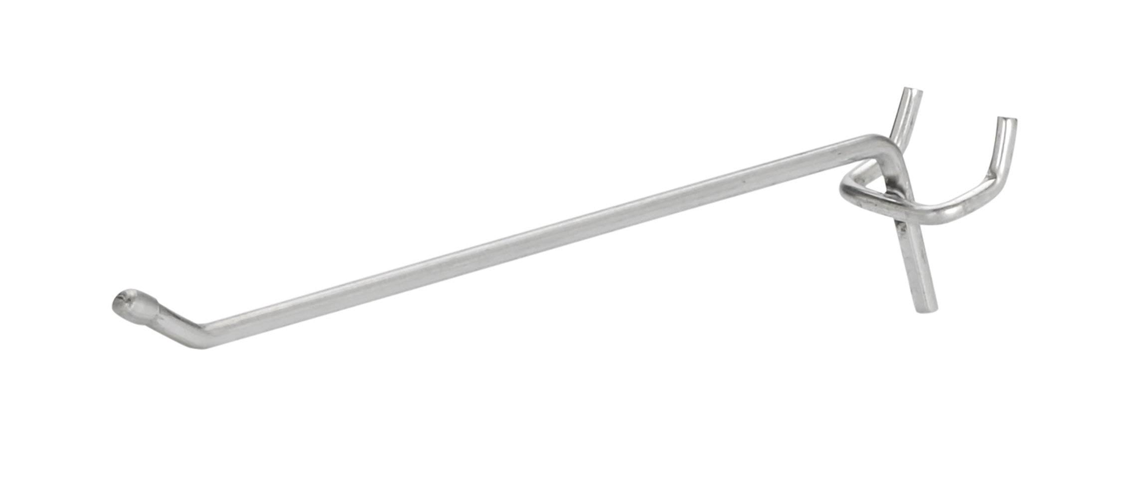 6 inch Chrome Peg Hook for ? inch or inch Pegboard - Pack of 200