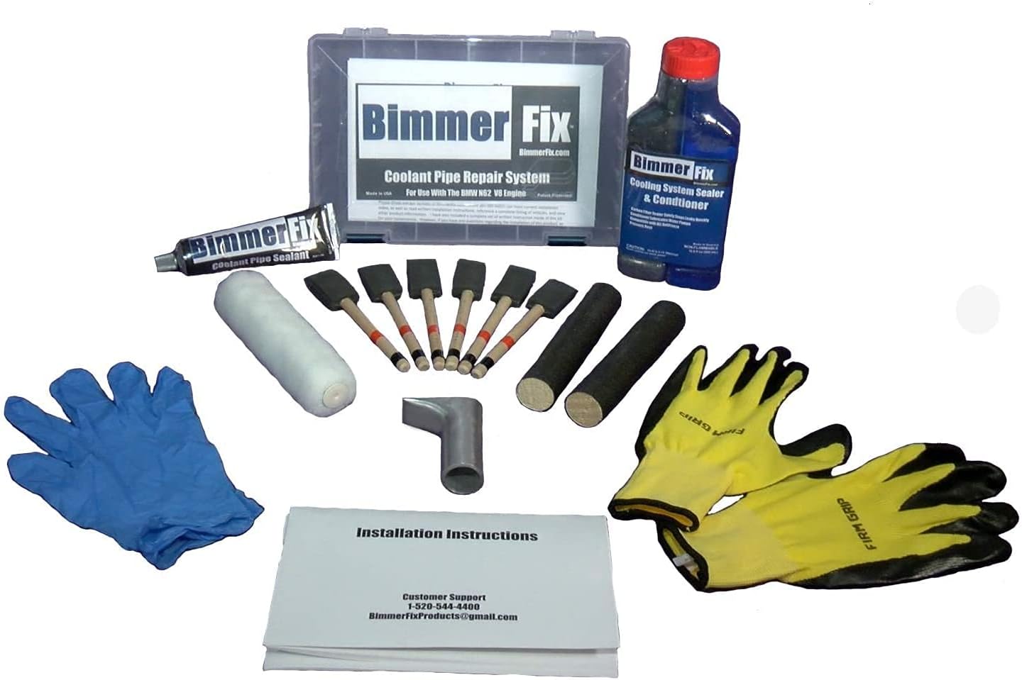 Bimmerfix Stop Leak Antifreeze Rolls-Royce N73 V12 Coolant Pipe Repair Kit - Fast Stop Leak Kit Coolant Pipe Repair Fits for Bmw System Car Accessories