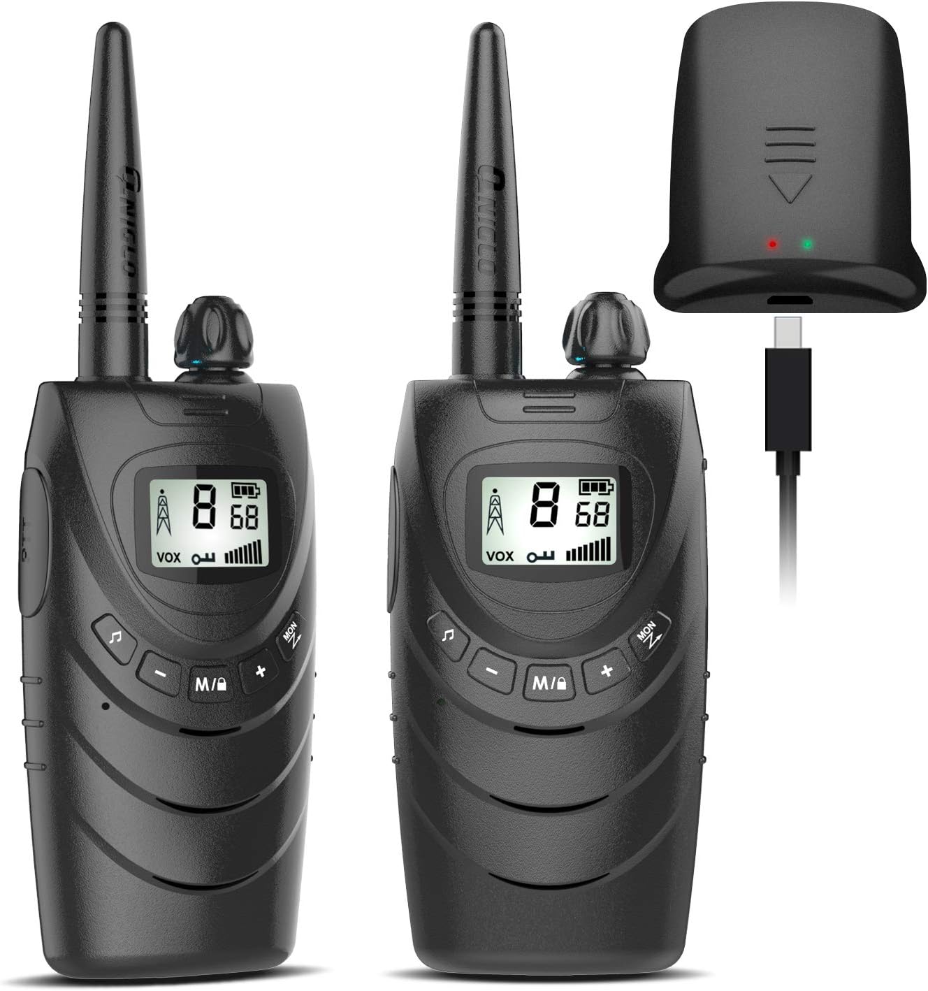 Rechargeable Walkie Talkies for Adults 4 Pack, 22 Channels FRS Adult Walkie Talkies, Long Range 2 Way Radios for Family Boys/Girls Toys Xmas Gifts, Outdoor Camping, Cruise Ship