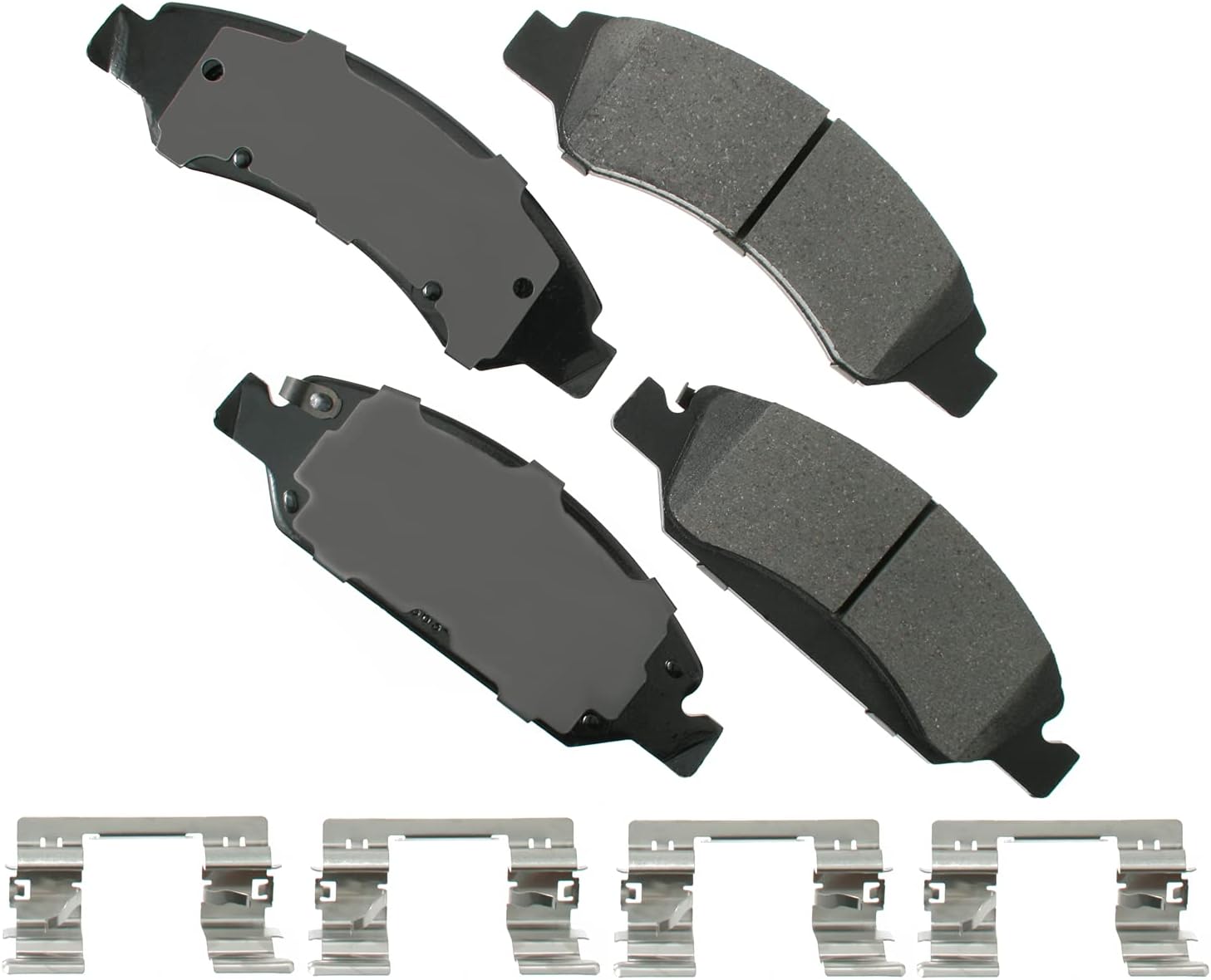 Akebono ACT1363 Proact Ultra Premium Ceramic Disc Brake Pad kit , GREY