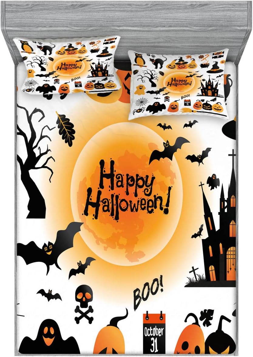 Ambesonne Video Games Bedding Set with Sheet & Covers, Monochrome Sketch Style Gaming Design Racing Monitor Device Gadget Teen 90's, Printed Bedroom Decor 2 Shams, Queen, Charcoal Pack of 2