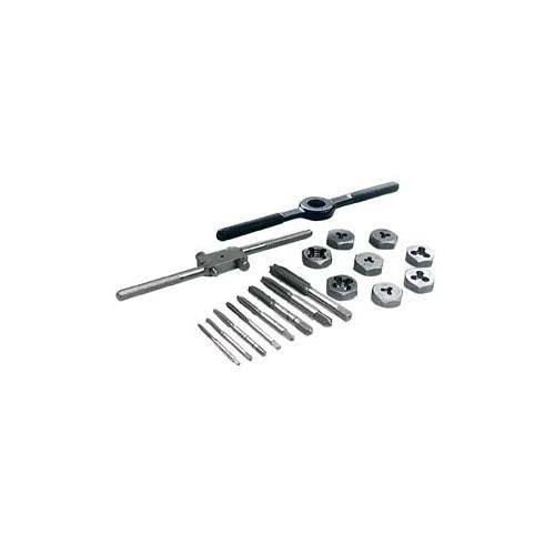 Hanson 24608SM Fractional Tap u0026 Die Set, 18 Piece