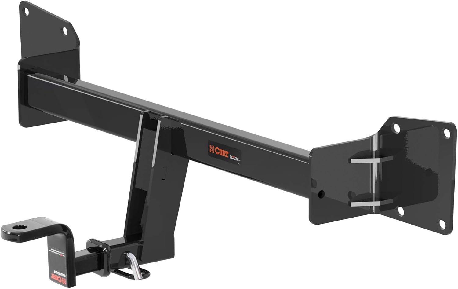 CURT 121663 Class 2 Trailer Hitch with Ball Mount, 1-1/4-Inch Receiver, Compatible with Select Buick LaCrosse