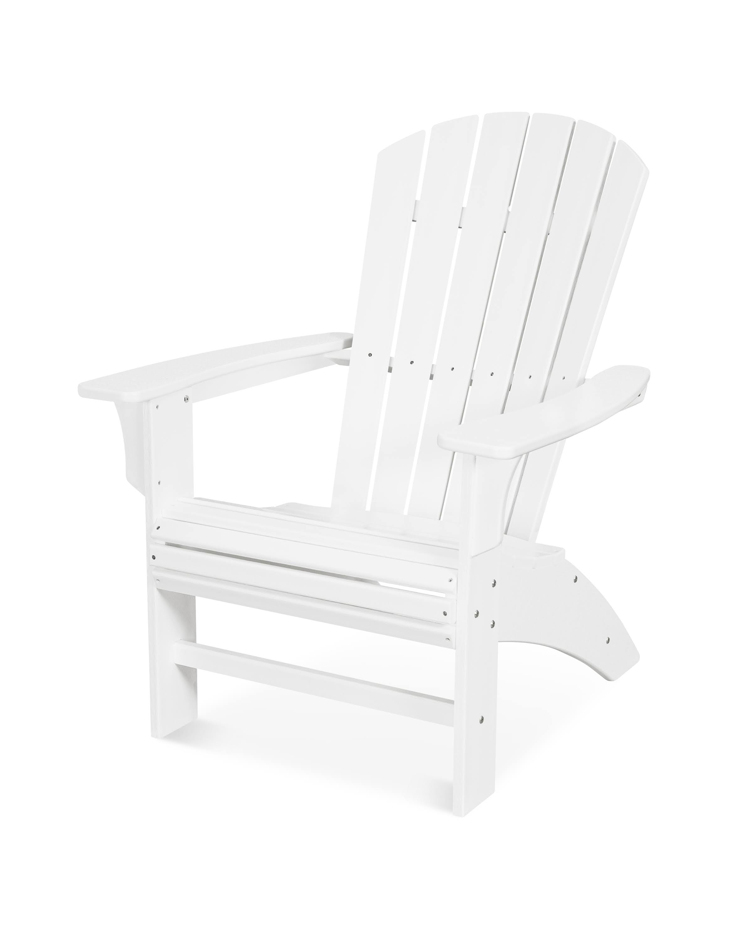 Trex Outdoor Furniture Yacht Club Curveback Adirondack Chair - Classic White