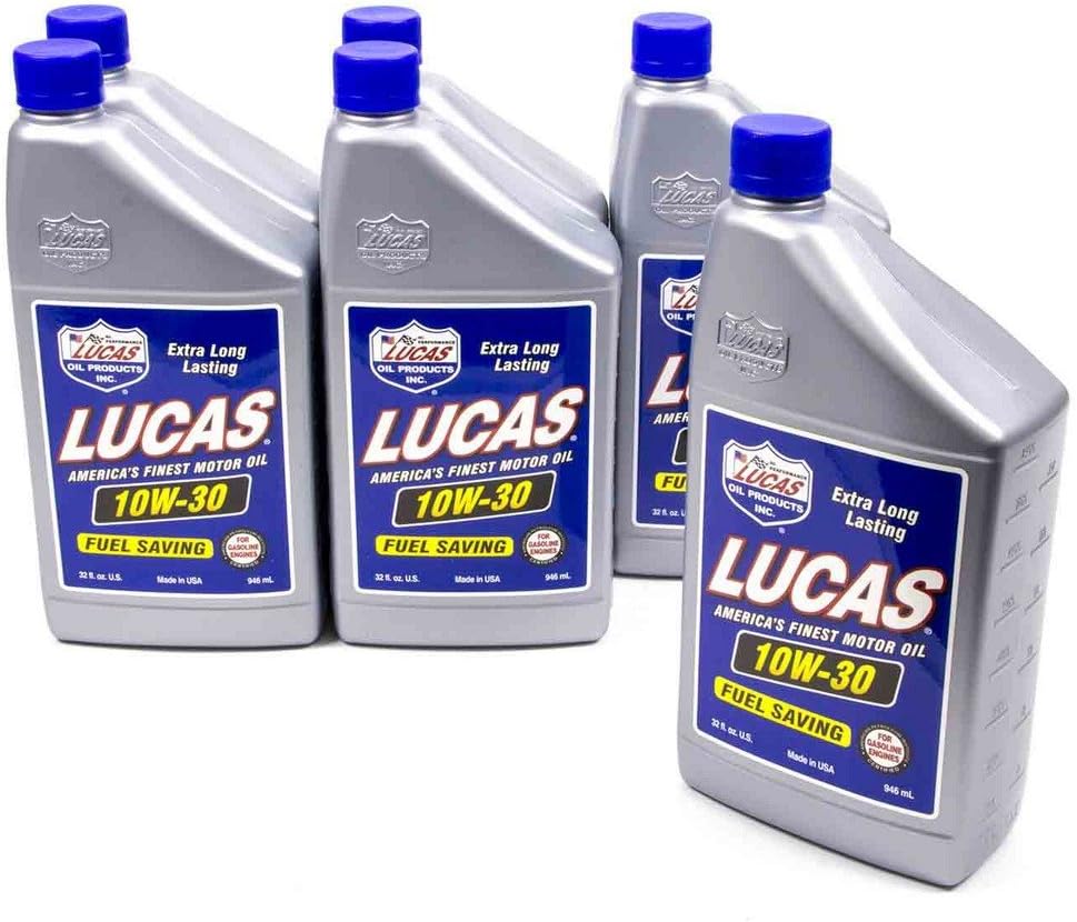 Lucas Oil High Performance 10W30 Motor Oil 1 qt Case Of 6 P/N 10276-6 Pack of 2