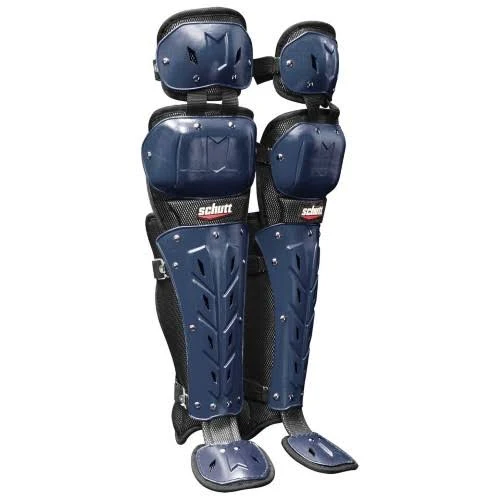 Schutt Air Maxx Scorpion Double Flex Leg Guards Black/Red