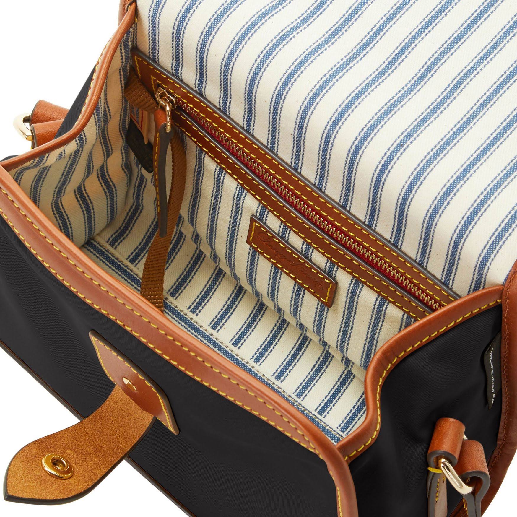 Dooney u0026 Bourke Black Nylon Flap Crossbody