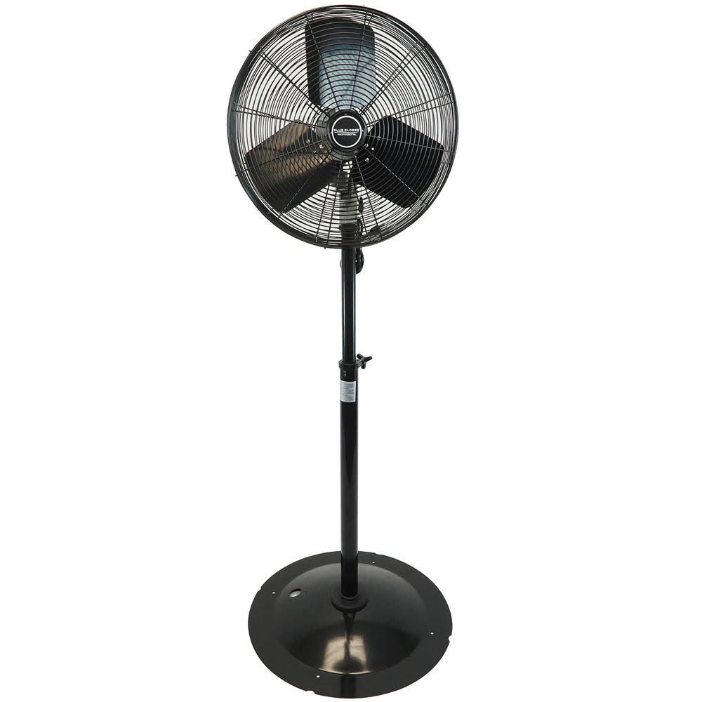 Blue Blower Professional 20 in. Oscillating Pedestal Fan, Black